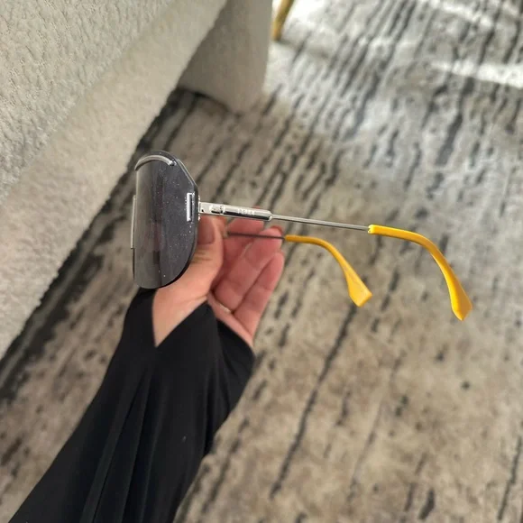 Fendi Gray Shield Sunglasses